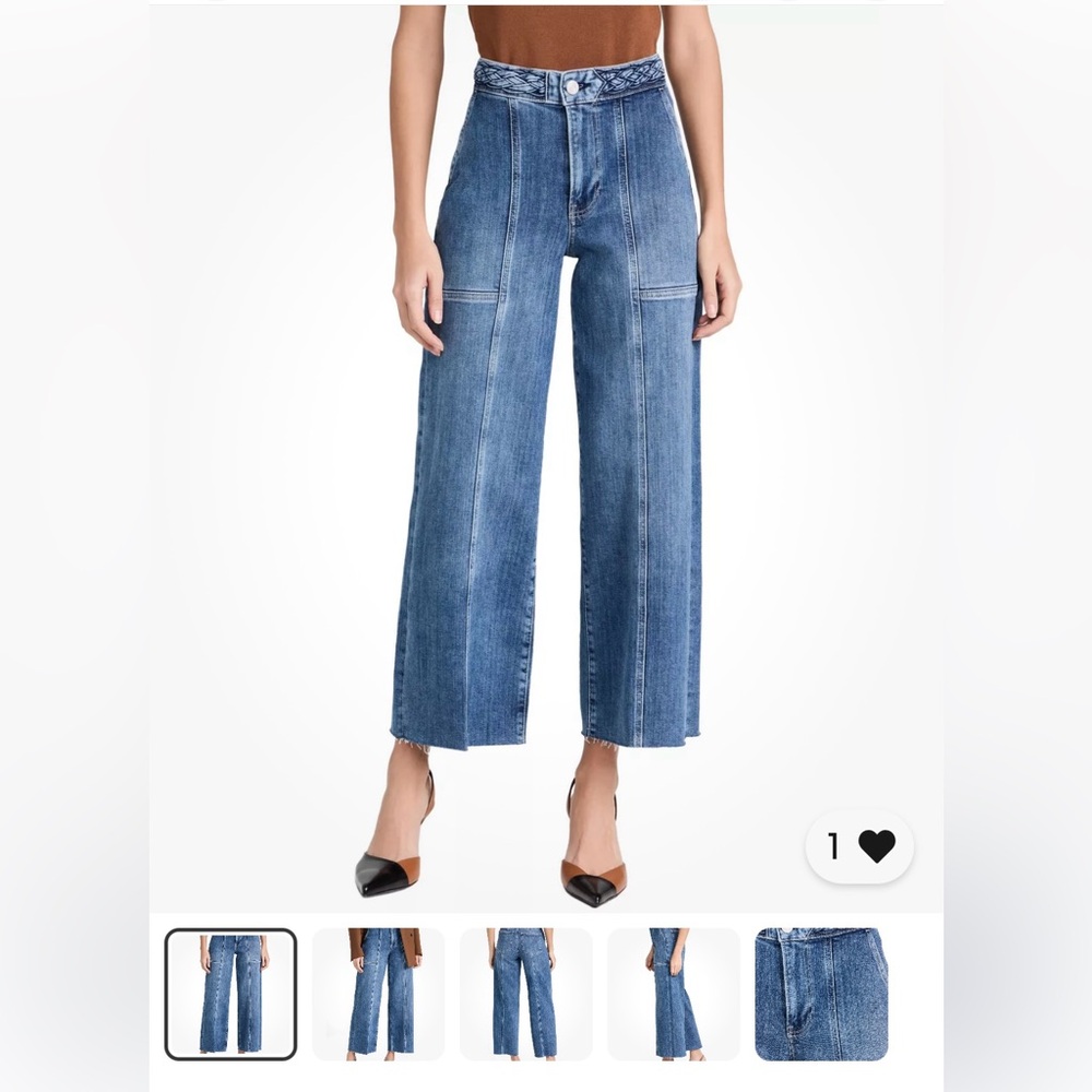 FRAME wideleg Daphne Braided Jean
Size 28